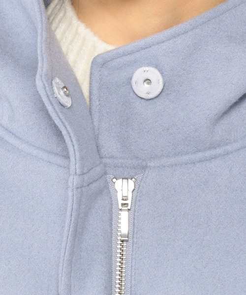 Petit Honfleur（プチオンフルール）の「フードコート（ダウンジャケット/コート・レディース・ベージュ/グレー/サックスブルー・11号/9号/13号）」の14枚目の写真