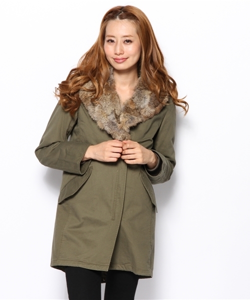 BEAUTY&YOUTH UNITED ARROWS（ビューティーアンドユースユナイテッドアローズ）の「BYBC ブロークンダウンミリタリーライナーコート ◆（その他アウター・レディース・ベージュ/オリーブ・SMALL/MEDIUM）」の16枚目の写真