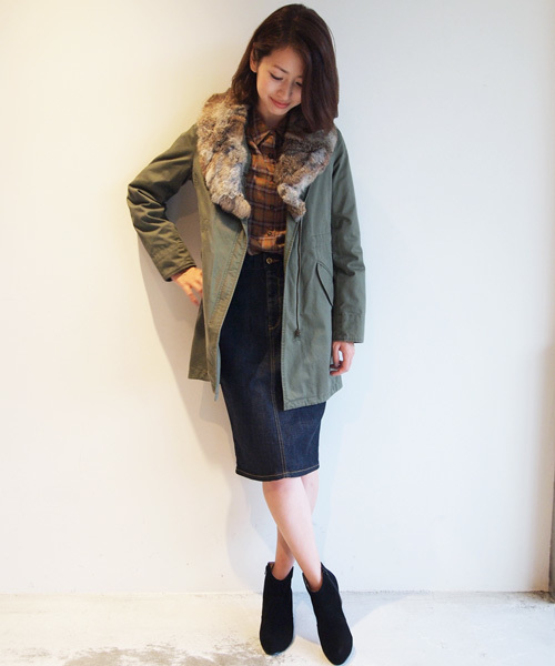 BEAUTY&YOUTH UNITED ARROWS（ビューティーアンドユースユナイテッドアローズ）の「BYBC ブロークンダウンミリタリーライナーコート ◆（その他アウター・レディース・ベージュ/オリーブ・SMALL/MEDIUM）」の17枚目の写真