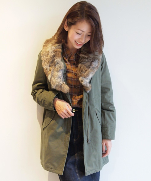 BEAUTY&YOUTH UNITED ARROWS（ビューティーアンドユースユナイテッドアローズ）の「BYBC ブロークンダウンミリタリーライナーコート ◆（その他アウター・レディース・ベージュ/オリーブ・SMALL/MEDIUM）」の19枚目の写真