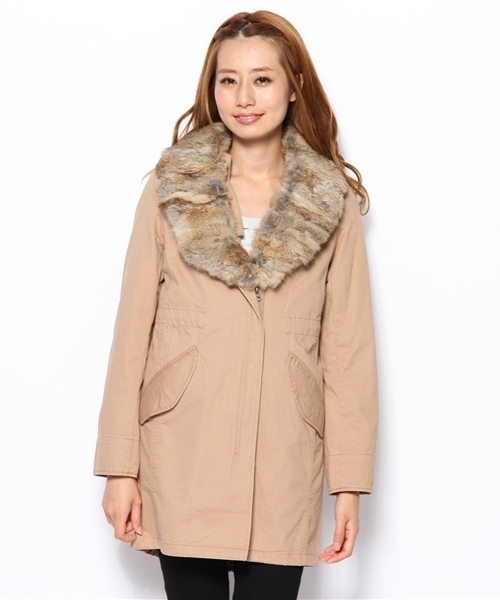 BEAUTY&YOUTH UNITED ARROWS（ビューティーアンドユースユナイテッドアローズ）の「BYBC ブロークンダウンミリタリーライナーコート ◆（その他アウター・レディース・ベージュ/オリーブ・SMALL/MEDIUM）」の3枚目の写真