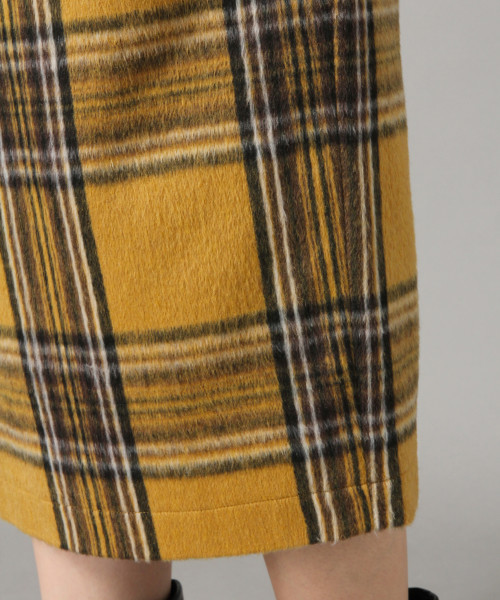 LOWRYS FARM（ローリーズファーム）の「シャギーチェックロングタイトスカート　823930（スカート・レディース・ブラウン系その他/ベージュ系その他/イエロー系その他・MEDIUM/LARGE）」の10枚目の写真