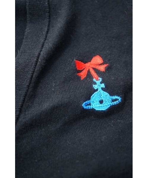 ブランド古着】リボンオーブ刺繍カーディガン（カーディガン/ボレロ