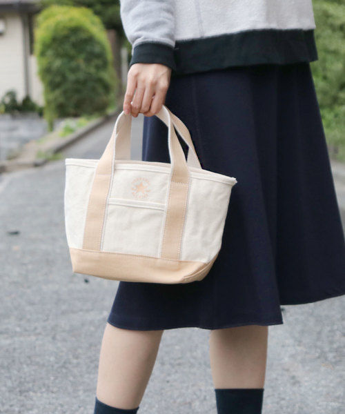 CONVERSE（コンバース）の「【CONVERSE/コンバース】canvasS tote/キャンバスSトートバッグ（トートバッグ・レディース・ベージュ/オフホワイト/ブラック系その他/ネイビー/ブラック/ダークベージュ/グレー/ベージュ系その他/ブルー系その他/カーキ/ブラック系その他2/グリーン/ライトブラウン/アイボリー/ブルー/ブラック系その他3/レッド系その他/グリーン系その他/その他11/ワインレッド・FREE）」の10枚目の写真