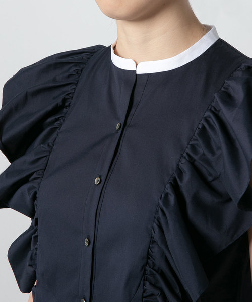 ダブルスタンダード クロージング　LAZER BROAD RG ブラウス フリル DOUBLE STANDARD CLOTHING（ダブルスタンダードクロージング）の
