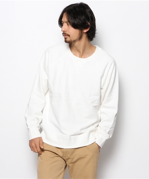 CIAOPANIC（チャオパニック）の「【Ciaopanic】起毛ビーチ裏毛ミラノリブ付きP/O（スウェット・メンズ・グレー/ネイビー/ホワイト・MEDIUM/LARGE）」の13枚目の写真