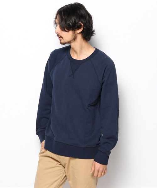 CIAOPANIC（チャオパニック）の「【Ciaopanic】起毛ビーチ裏毛ミラノリブ付きP/O（スウェット・メンズ・グレー/ネイビー/ホワイト・MEDIUM/LARGE）」の14枚目の写真