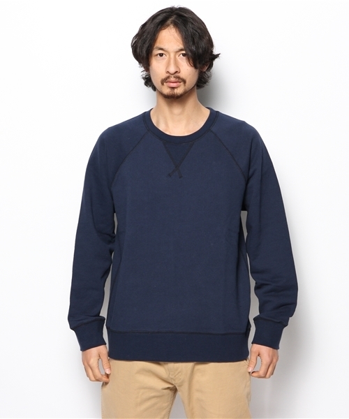 CIAOPANIC（チャオパニック）の「【Ciaopanic】起毛ビーチ裏毛ミラノリブ付きP/O（スウェット・メンズ・グレー/ネイビー/ホワイト・MEDIUM/LARGE）」の7枚目の写真