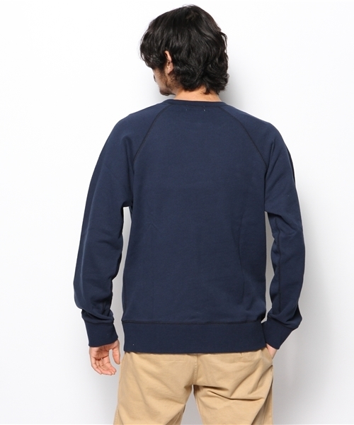 CIAOPANIC（チャオパニック）の「【Ciaopanic】起毛ビーチ裏毛ミラノリブ付きP/O（スウェット・メンズ・グレー/ネイビー/ホワイト・MEDIUM/LARGE）」の11枚目の写真