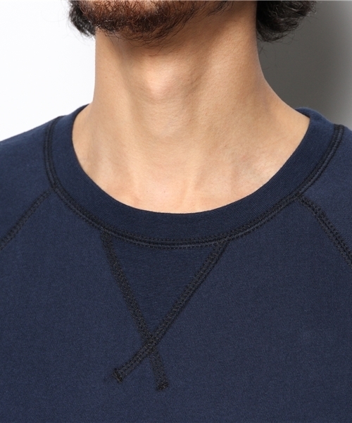 CIAOPANIC（チャオパニック）の「【Ciaopanic】起毛ビーチ裏毛ミラノリブ付きP/O（スウェット・メンズ・グレー/ネイビー/ホワイト・MEDIUM/LARGE）」の10枚目の写真