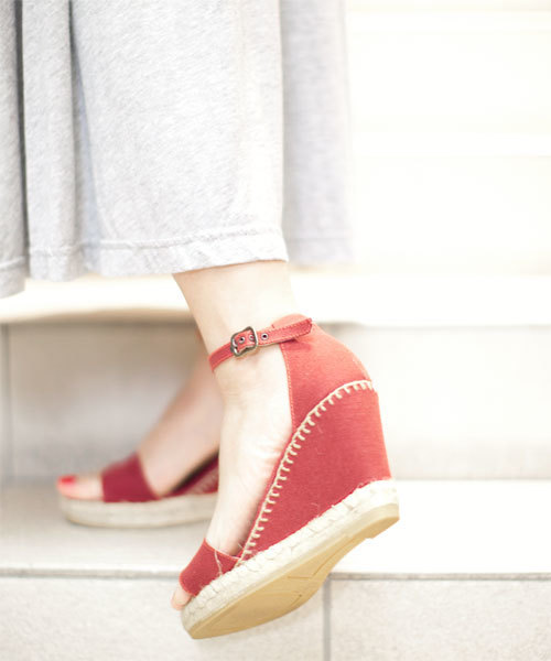 NANO universe（ナノユニバース）の「GAIMO/別注キャンバスシンプルエスパ（サンダル・レディース・ブラック/グレー/カーキ/オレンジ系その他/ベージュ・35/36/38/37）」の11枚目の写真