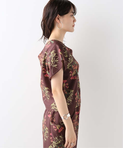 ELIN(エリン)の「【ELIN】Print asymmetry top(シャツ/ブラウス・レディース・ホワイト系その他/ボルドー・38)」の11枚目の写真