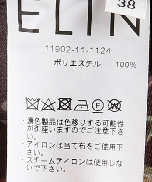 ELIN(エリン)の「【ELIN】Print asymmetry top(シャツ/ブラウス・レディース・ホワイト系その他/ボルドー・38)」の12枚目の写真