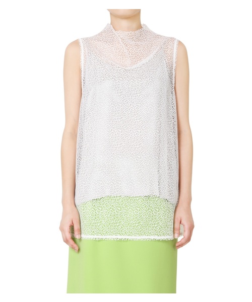 LE CIEL BLEU（ルシェルブルー）の「Mesh Lace Tank Tops（シャツ 