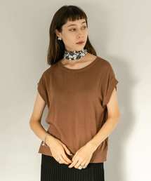 SENSE OF PLACE by URBAN RESEARCH WOMEN�i�Z���X�I�u�v���C�X�o�C�A�[�o�����T�[�`�@�E�[�}���j�́u2WAY�t�����`�X���[�u�Z�[�^�[�i���̑��g�b�v�X�j�v