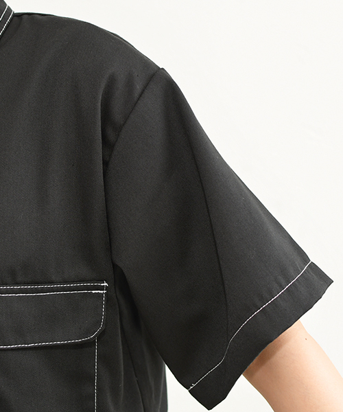 PairPair（ペアペア）の「配色ステッチポケット付きドロストシャツ（シャツ/ブラウス・レディース・ブラック/ベージュ・FREE）」の20枚目の写真