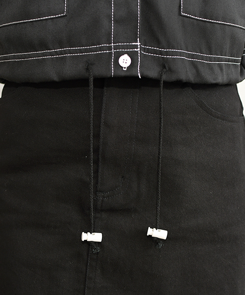 PairPair（ペアペア）の「配色ステッチポケット付きドロストシャツ（シャツ/ブラウス・レディース・ブラック/ベージュ・FREE）」の22枚目の写真