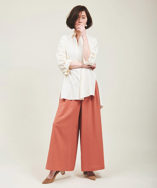 The Virgnia（ザ ヴァージニア）の「ハイウエストフレアパンツ（その他パンツ・レディース・ピンク/ライトグリーン・38/36）」の5枚目の写真