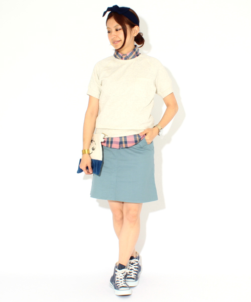 BEAMS BOY(ビームスボーイ)の「○BEAMS BOY / ポケット付き クルーネック ショートスリーブ **(スウェット・レディース・ナチュラル/ネイビー/その他1・ONE SIZE)」の11枚目の写真