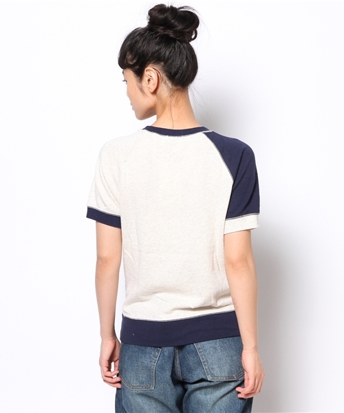 BEAMS BOY(ビームスボーイ)の「○BEAMS BOY / ポケット付き クルーネック ショートスリーブ **(スウェット・レディース・ナチュラル/ネイビー/その他1・ONE SIZE)」の8枚目の写真