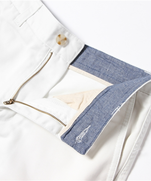 WEGO（ウィゴー）の「WEGO/ホワイトチノショーツ（チノパンツ・メンズ・ホワイト・SMALL/MEDIUM/LARGE）」の4枚目の写真