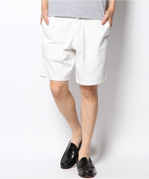WEGO（ウィゴー）の「WEGO/ホワイトチノショーツ（チノパンツ・メンズ・ホワイト・SMALL/MEDIUM/LARGE）」の11枚目の写真