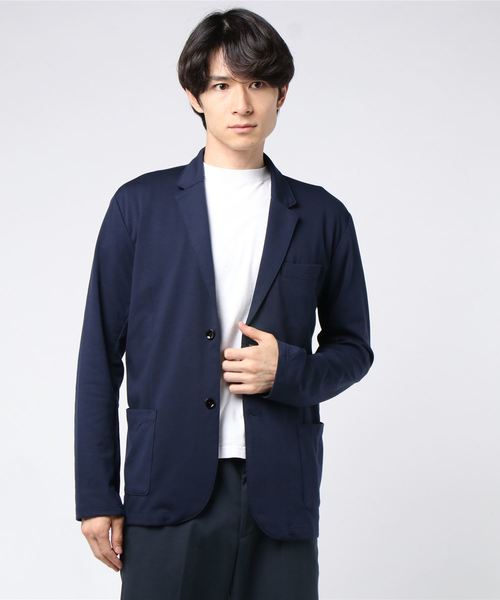 nano・universe(ナノユニバース)の「:スーパーライトポンチジャケット(テーラードジャケット)」|ネイビー