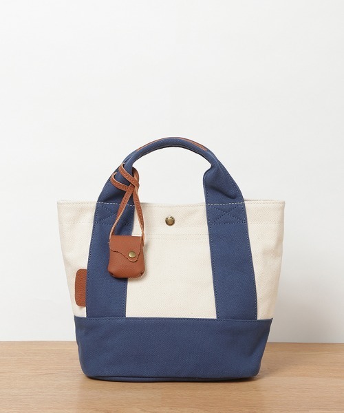 toleur（トーラ）の「【toleur】コンビキャンバス/カウレザー ミニトート/11568（トートバッグ・レディース・ブラック/グリーン/ライトブラウン/イエロー/ベージュ/ブルー/カーキ/ライトグレー/オレンジ/グレイッシュベージュ・FREE）」の8枚目の写真