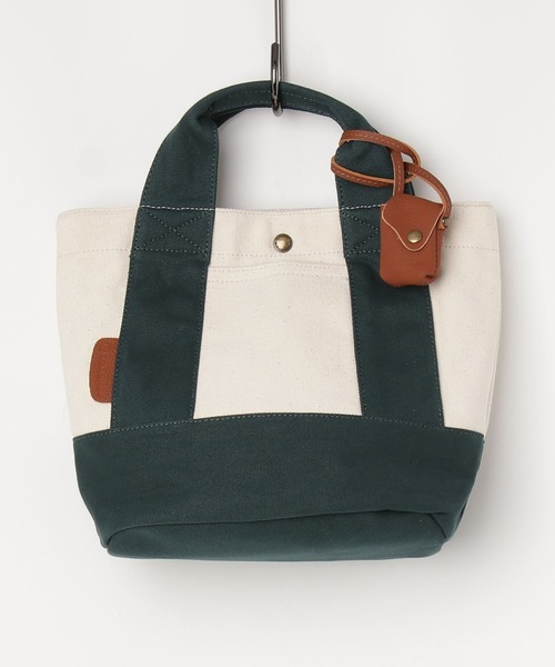 toleur（トーラ）の「【toleur】コンビキャンバス/カウレザー ミニトート/11568（トートバッグ・レディース・ブラック/グリーン/ライトブラウン/イエロー/ベージュ/ブルー/カーキ/ライトグレー/オレンジ/グレイッシュベージュ・FREE）」の7枚目の写真