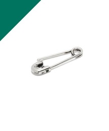 誕生石 付き 安全ピン シンプル ピアス S シルバー925 メンズ レディース ユニセックス
