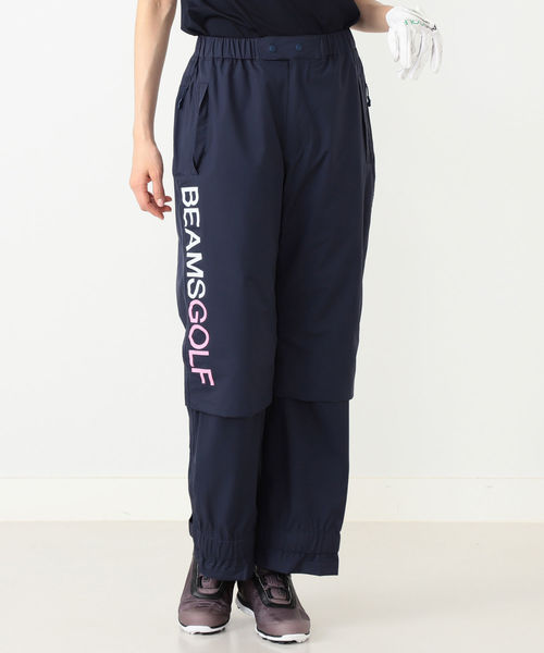 BEAMS GOLF(ビームスゴルフ)の「【透湿性/防風性/防水性】BEAMS GOLF PURPLE LABEL / サイトス(R) ベンチレーション レインパンツ(その他パンツ・レディース・ホワイト/ネイビー・MEDIUM)」の2枚目の写真