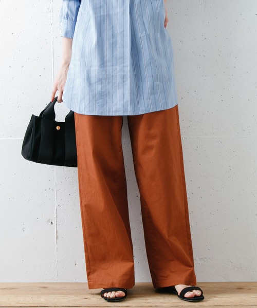 URBAN RESEARCH Sonny Label（アーバンリサーチサニーレーベル）の「ワイドチノパンツ（チノパンツ・レディース・カーキ/ブラウン/ライトベージュ・マルチサイズ）」の7枚目の写真