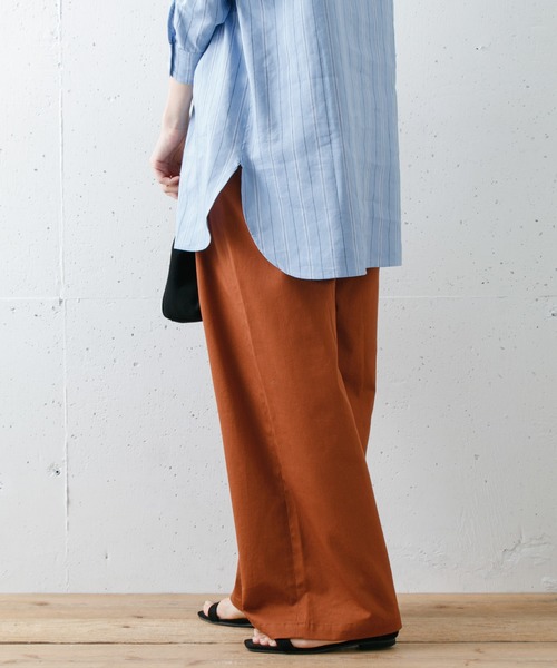 URBAN RESEARCH Sonny Label（アーバンリサーチサニーレーベル）の「ワイドチノパンツ（チノパンツ・レディース・カーキ/ブラウン/ライトベージュ・マルチサイズ）」の8枚目の写真