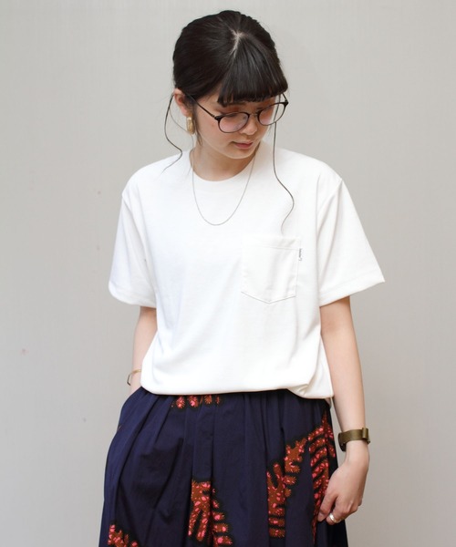 GYMPHLEX（ジムフレックス）の「GYMPHLEX / ジムフレックス　ポリコットンTEE POLICOTTN TEE #J-1411（Tシャツ/カットソー・レディース・ブラック/ストーン/ベージュ/ホワイト・14）」の3枚目の写真