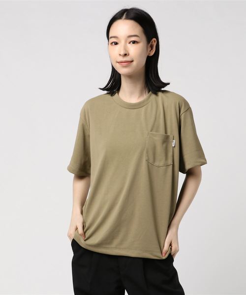 GYMPHLEX（ジムフレックス）の「GYMPHLEX / ジムフレックス　ポリコットンTEE POLICOTTN TEE #J-1411（Tシャツ/カットソー・レディース・ブラック/ストーン/ベージュ/ホワイト・14）」の21枚目の写真