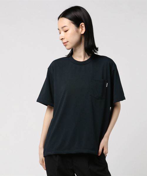 GYMPHLEX（ジムフレックス）の「GYMPHLEX / ジムフレックス　ポリコットンTEE POLICOTTN TEE #J-1411（Tシャツ/カットソー・レディース・ブラック/ストーン/ベージュ/ホワイト・14）」の14枚目の写真