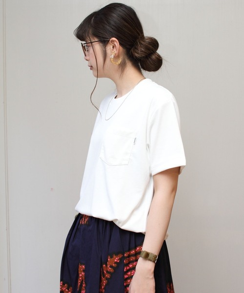 GYMPHLEX（ジムフレックス）の「GYMPHLEX / ジムフレックス　ポリコットンTEE POLICOTTN TEE #J-1411（Tシャツ/カットソー・レディース・ブラック/ストーン/ベージュ/ホワイト・14）」の8枚目の写真