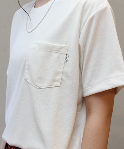 GYMPHLEX（ジムフレックス）の「GYMPHLEX / ジムフレックス　ポリコットンTEE POLICOTTN TEE #J-1411（Tシャツ/カットソー・レディース・ブラック/ストーン/ベージュ/ホワイト・14）」の10枚目の写真