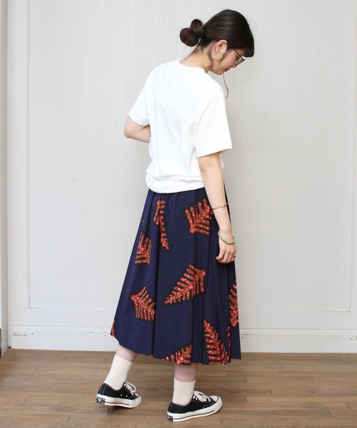 GYMPHLEX（ジムフレックス）の「GYMPHLEX / ジムフレックス　ポリコットンTEE POLICOTTN TEE #J-1411（Tシャツ/カットソー・レディース・ブラック/ストーン/ベージュ/ホワイト・14）」の13枚目の写真