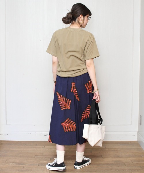 GYMPHLEX（ジムフレックス）の「GYMPHLEX / ジムフレックス　ポリコットンTEE POLICOTTN TEE #J-1411（Tシャツ/カットソー・レディース・ブラック/ストーン/ベージュ/ホワイト・14）」の22枚目の写真