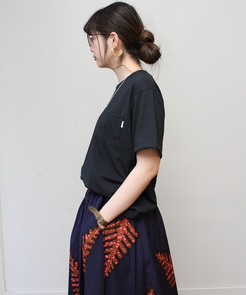 GYMPHLEX（ジムフレックス）の「GYMPHLEX / ジムフレックス　ポリコットンTEE POLICOTTN TEE #J-1411（Tシャツ/カットソー・レディース・ブラック/ストーン/ベージュ/ホワイト・14）」の19枚目の写真