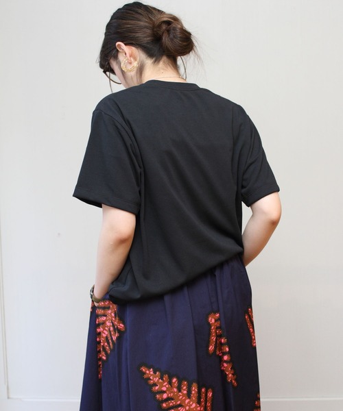 GYMPHLEX（ジムフレックス）の「GYMPHLEX / ジムフレックス　ポリコットンTEE POLICOTTN TEE #J-1411（Tシャツ/カットソー・レディース・ブラック/ストーン/ベージュ/ホワイト・14）」の18枚目の写真