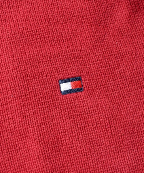 TOMMY HILFIGER(トミーヒルフィガー)の「【ヴィンテージ古着】90's TOMMY HILFIGER/トミーヒルフィガー コットンニット(ニット/セーター・メンズ・レッド・X-LARGE)」の2枚目の写真