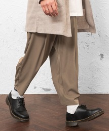 MinoriTY | 【2020春夏新作】ワイドシルエットパンツ センタープレス アンクルパンツ(その他パンツ)