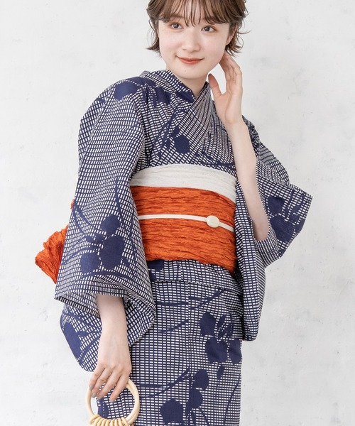 ゆかた館グレース（ユカタカングレース）の「兵児帯 (close)（和装小物・レディース・レッド/ブラック/ネイビー/パープル/コーラルピンク/エメラルド/マスタード/ワインレッド/ライトイエロー/オレンジ/ブルー/サックスブルー/ピンク/ホワイト/グリーン/ブラウン/ライトグレー/ラベンダー/ターメリック/グレイッシュベージュ・FREE）」の20枚目の写真