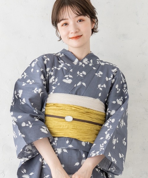 ゆかた館グレース（ユカタカングレース）の「兵児帯 (close)（和装小物・レディース・レッド/ブラック/ネイビー/パープル/コーラルピンク/エメラルド/マスタード/ワインレッド/ライトイエロー/オレンジ/ブルー/サックスブルー/ピンク/ホワイト/グリーン/ブラウン/ライトグレー/ラベンダー/ターメリック/グレイッシュベージュ・FREE）」の13枚目の写真