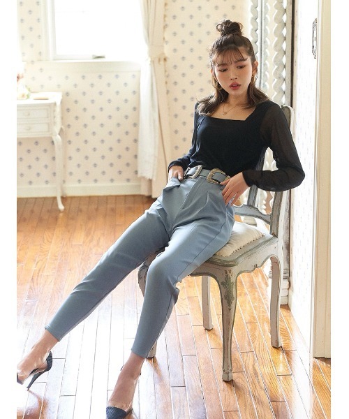 Darich(ダーリッチ)の「カラーテーパードパンツ(その他パンツ・レディース・ピンク/サックスブルー/モカ・S/M)」の6枚目の写真