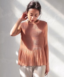 KOBE LETTUCE | マジョリカプリーツスタンドネックーブフレアトップス(シャツ/ブラウス)