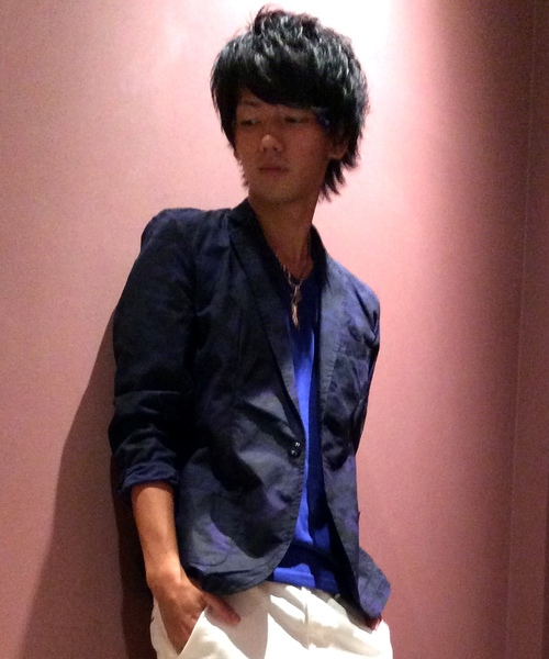 VENCEEXCHANGE（ヴァンスエクスチェンジ）の「ツイルテーラーJK（テーラードジャケット・メンズ・グレー/ブルー/ブルー系その他/ブラック・LARGE/MEDIUM）」の4枚目の写真