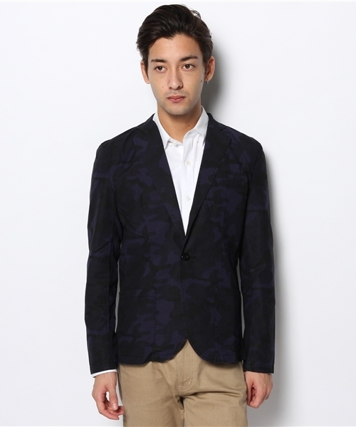 VENCEEXCHANGE（ヴァンスエクスチェンジ）の「ツイルテーラーJK（テーラードジャケット・メンズ・グレー/ブルー/ブルー系その他/ブラック・LARGE/MEDIUM）」の5枚目の写真